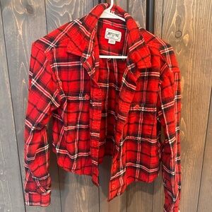American Eagle Women’s Red Plaid Flannel